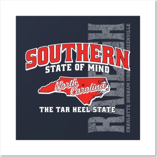 Southern State of Mind-North Carolina 1 darks Posters and Art